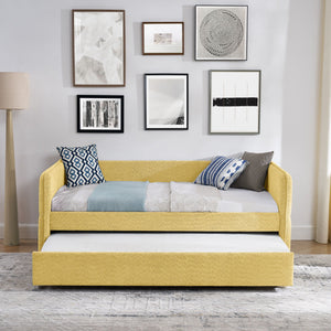 Upholstered Daybed With Pop Up Trundle