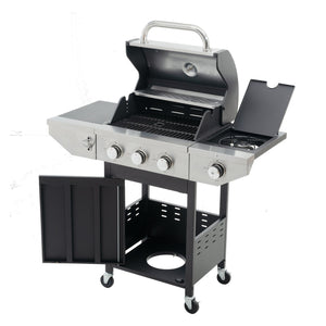 GigaTech 3 Burner Stainless Steel Propane Grill with Side Burner