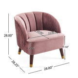 Upholstered Barrel Accent Chair