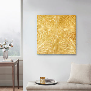 The Solaris Éclat™ – Hand-Textured Gilded Burst Wall Sculpture