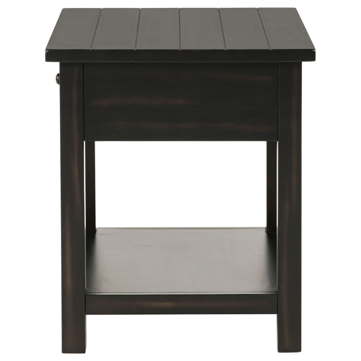 Castleton - 1 Drawer Wood End Table With Shelf