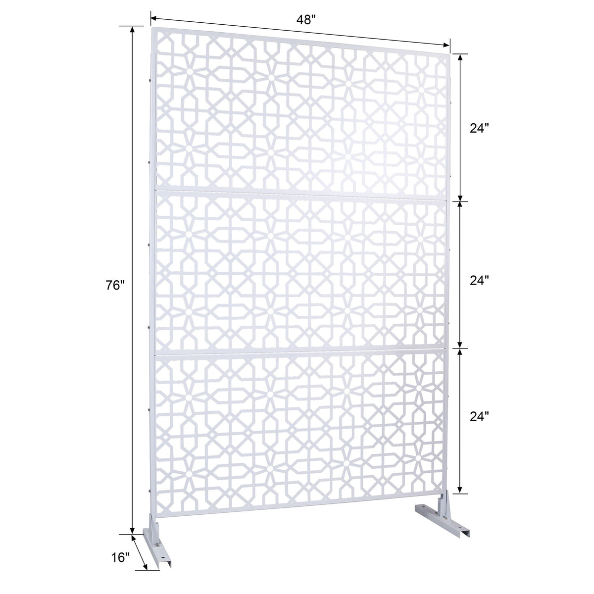 Outdoor & Indoor Metal Freestanding Decorative Privacy Screen