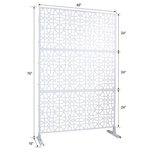 Outdoor & Indoor Metal Freestanding Decorative Privacy Screen
