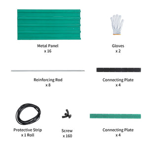 93.7" x 31.5" x 32.3" Raised Garden Bed Kit