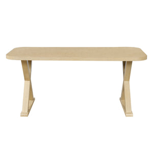 Natural Oak Veneer Dining Table