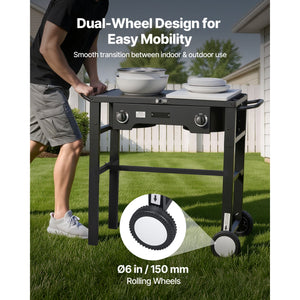 2 Burner Outdoor Propane Gas Stove