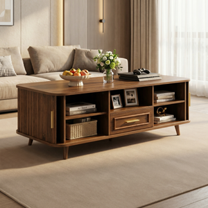 Mid-Century Modern Coffee Table with Storage