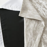 Jacquard lined total blackout rod pocket/back tab curtain panel (only 1 pc panel)