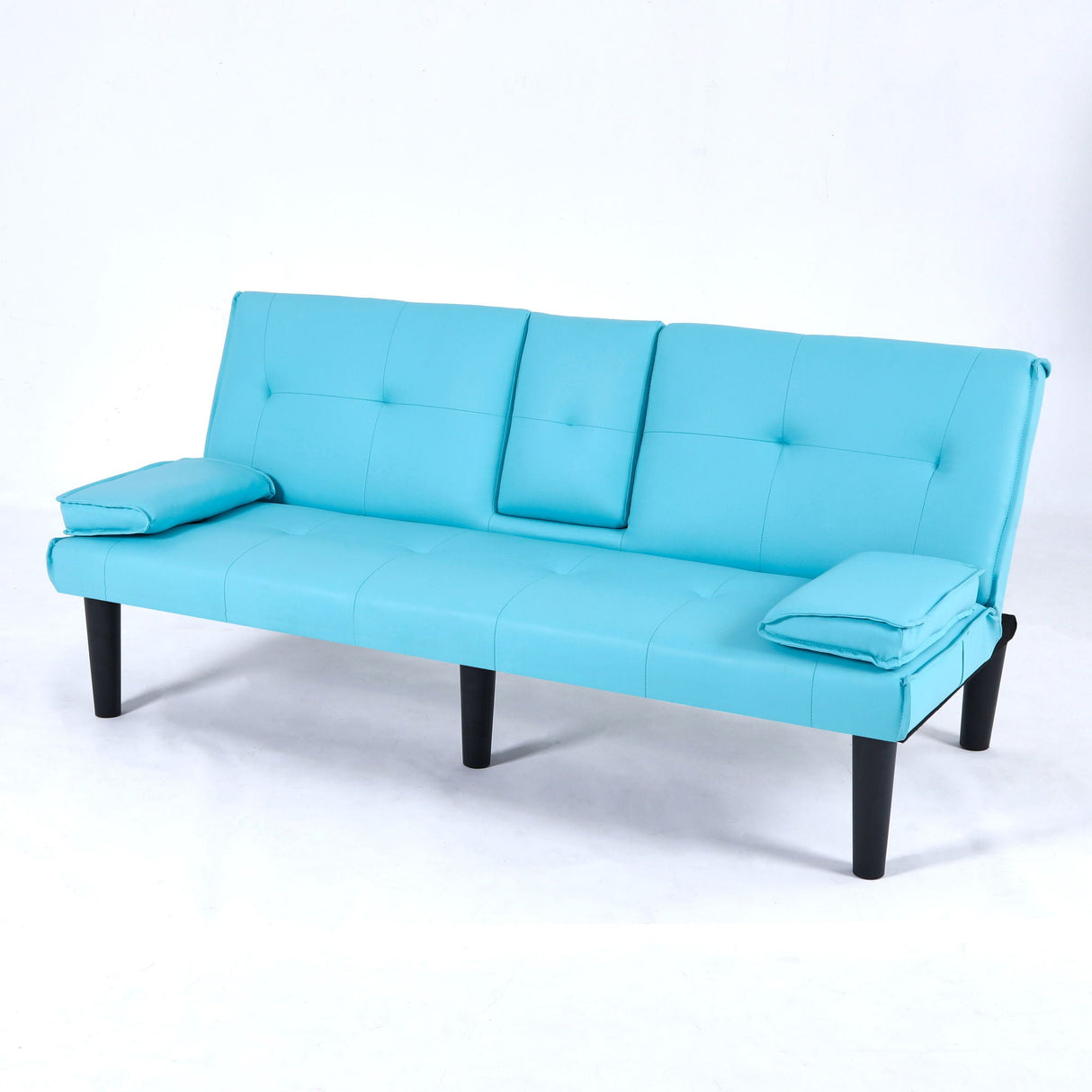 Sofa Bed With Foldable Design And Cup Holder