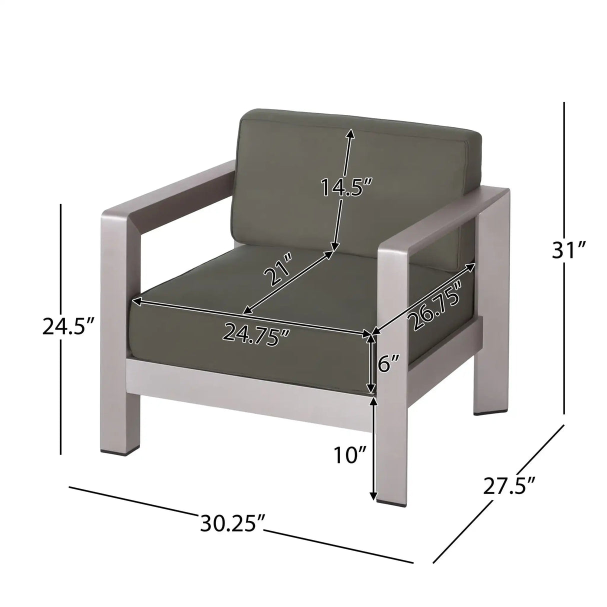 Aviara - Luxurious Outdoor Club Chair