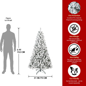 7FT Flocked Christmas Tree