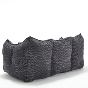 Comfortable Dual Beanbag Chair With High Resilience Foam Core For 2 People