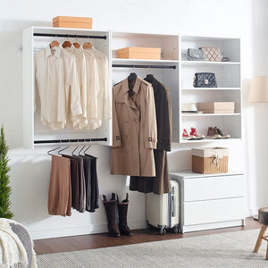 Devi - Wall Mounted Wood Closet System