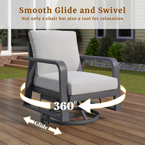 FR One Three-Seater Sofa + Two Swivel Chairs + One Coffee Table