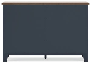 Landocken - Dresser - Brown / Blue