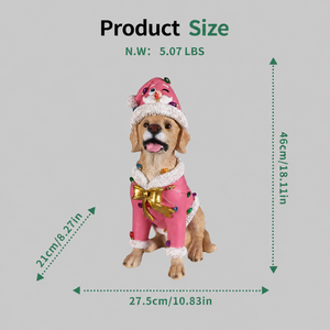 Christmas Labrador Retriever Statue