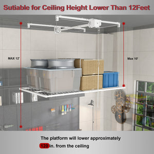 Overhead Garage Storage Rack - 4x8 FT