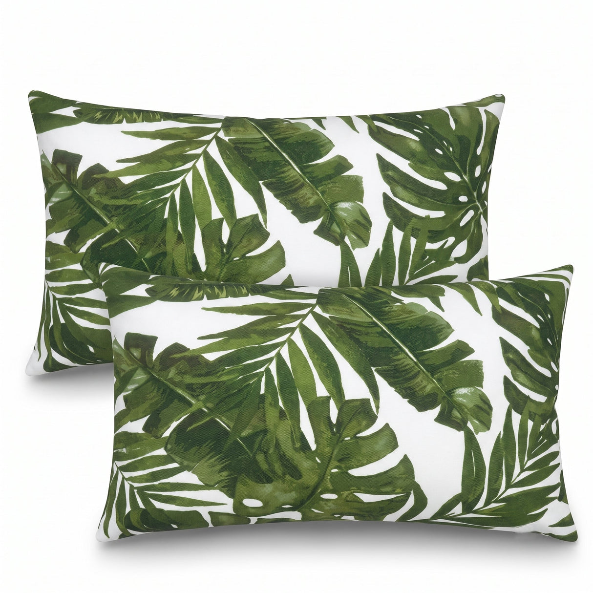 2 Pack Outdoor Lumbar Pillow Covers