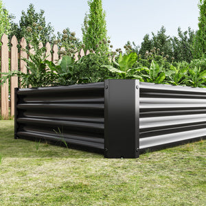 Raised Garden Bed Outdoor 6×3×1 ft Metal Raised Rectangle Planter Bed