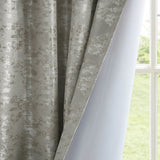 Jacquard lined total blackout rod pocket/back tab curtain panel (only 1 pc panel)
