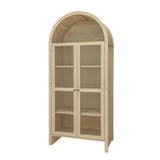 70.28" Tall Arched Kitchen Pantry Cabinet