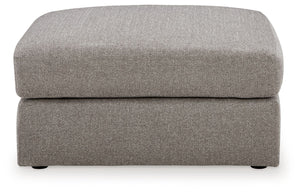 Lindon - Oversized Accent Ottoman - Smoke