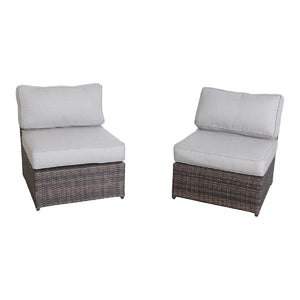 Armless Patio Chair With Cushions