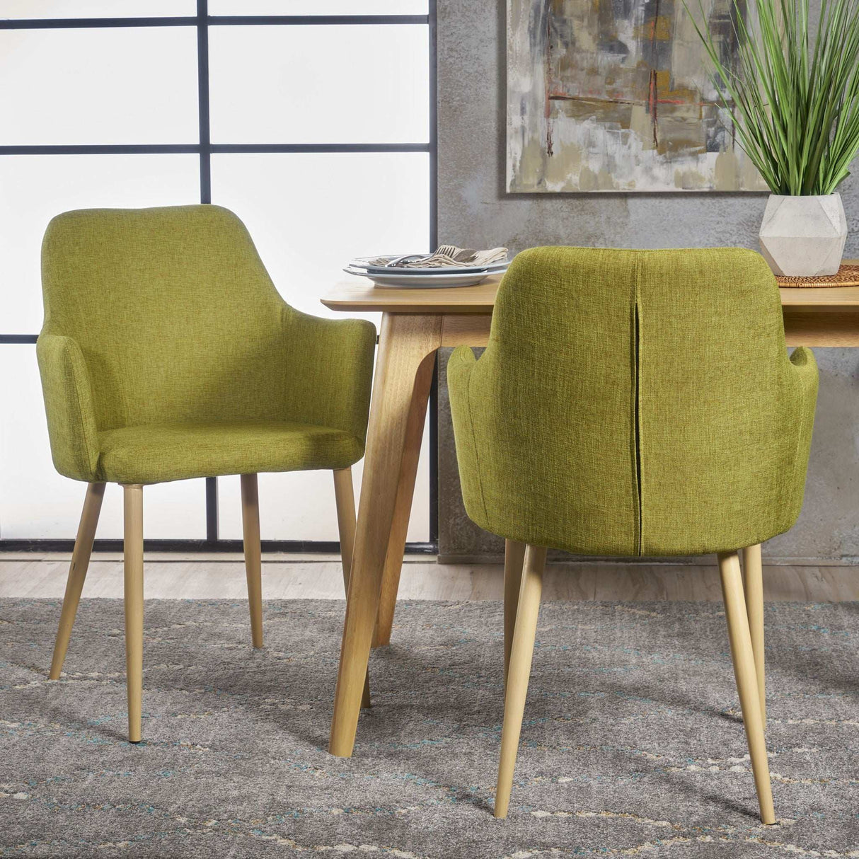 Elegant Dining Chair with Contoured Support