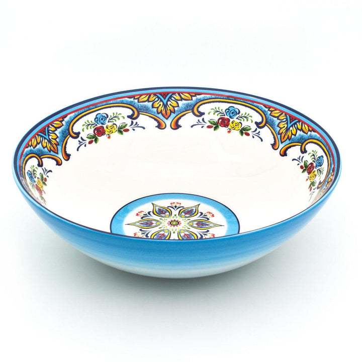 Zanzibar 13" Handcrafted Stoneware Serving Bowl