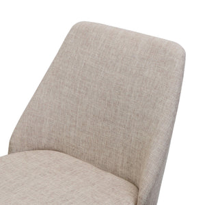 Modern Dining Chair With Iron Legs And Wood Finish