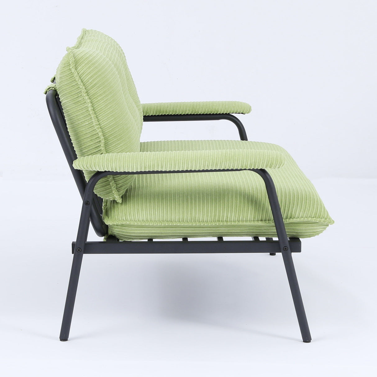 Modern Metal Frame Sofa With Sponge Filling For Compact Spaces And Versatile Use
