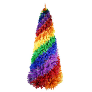 7.5ft Rainbow Spiral Christmas Tree