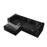 3-In-1 Convertible Sleeper Sofa With Movable Ottoman For Living Room