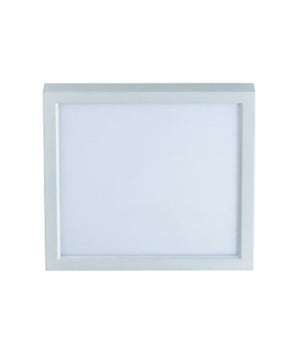 11"W 1-Light Square LED Flush Mount Light Fixture White Acrylic Finish