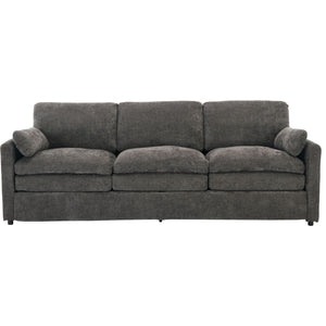 Cozy Upholstered 3 Seater Sofa With Double Cushion