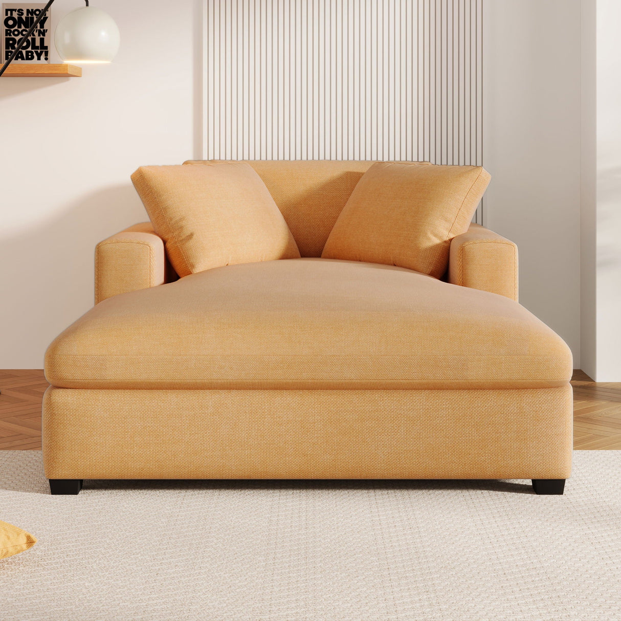 Oversized Chaise Lounge Chair Classic Design