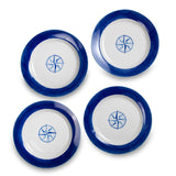 Ahoy 4-Piece Dinner Plate Set – Nautical-Inspired Stoneware