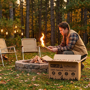 40 Lbs Fatwood Fire Starter Sticks