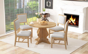 TREXM Farmhouse 5-Piece Dining Table Set