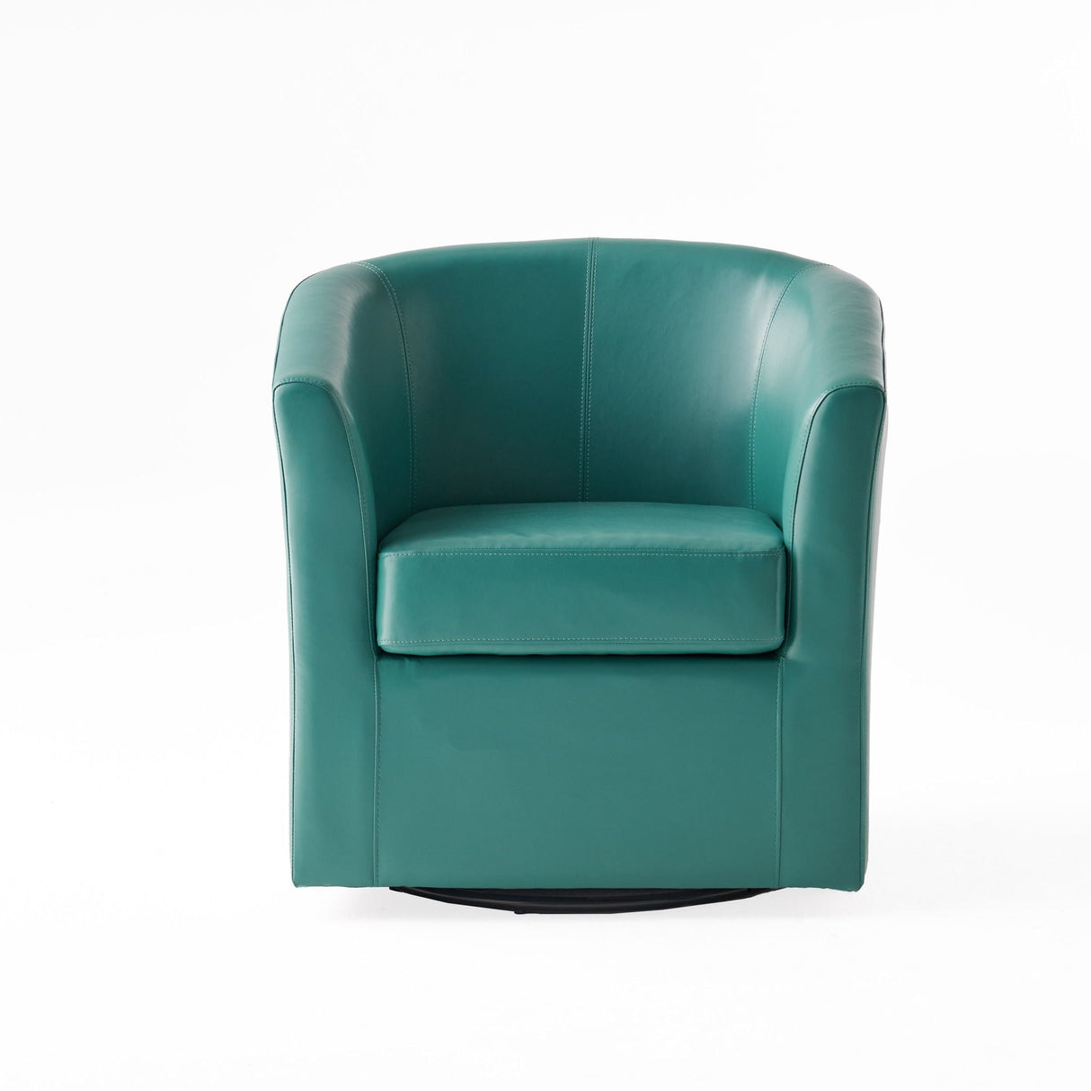 Melodize Swivel Club Chair With Barrel Shape Design