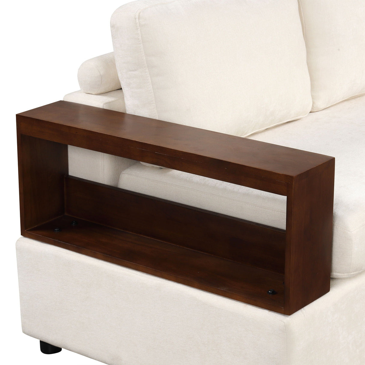 Sectional Sofa Upholstered Sofa Couch With Reversible Armrests For Living Room