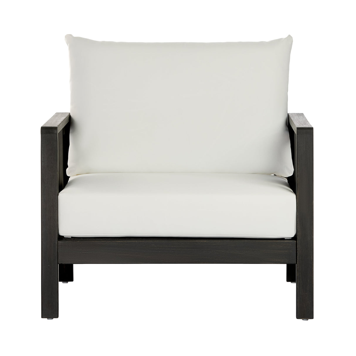 Outdoor Club Chair with Acacia Wood Frame