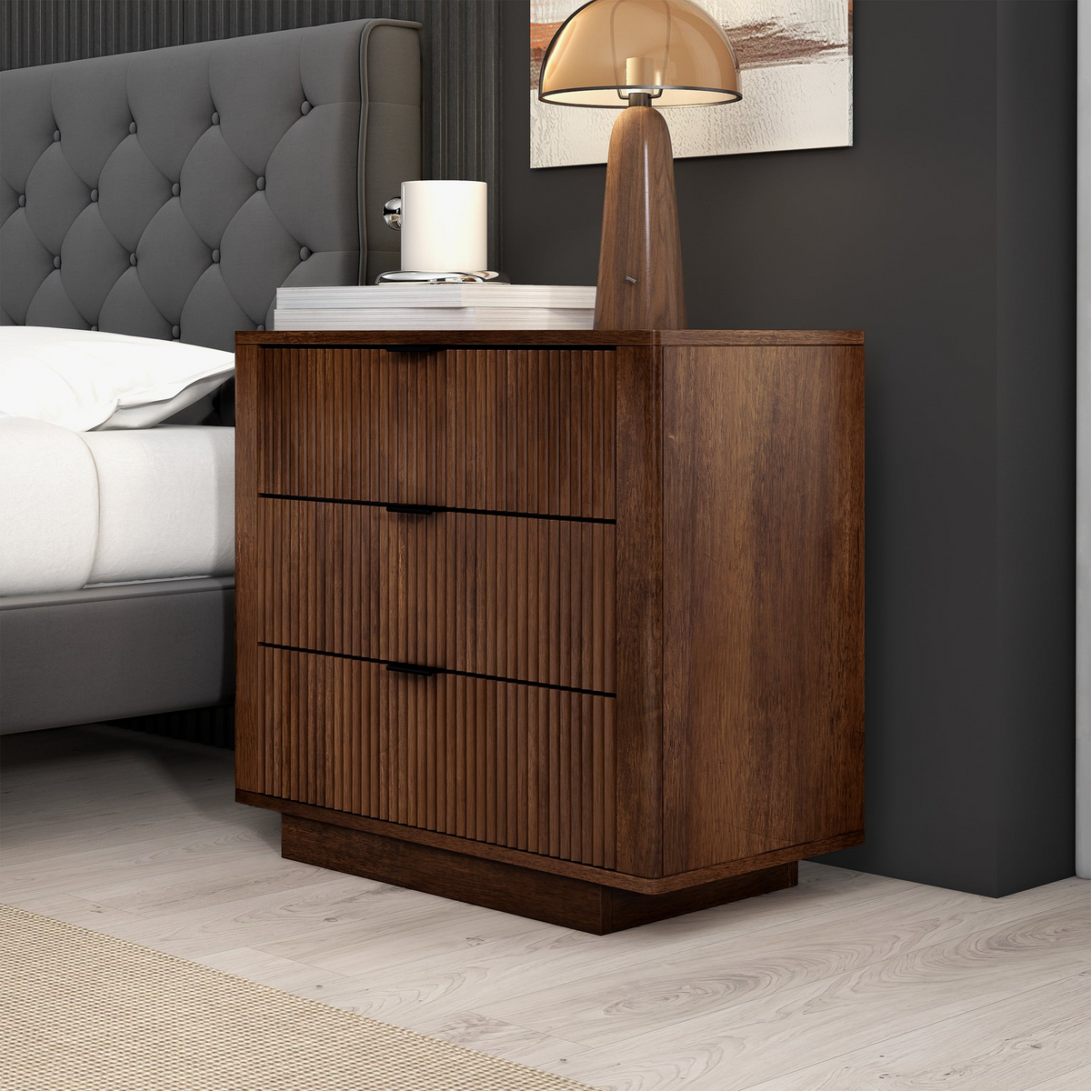Lola Walnut Nightstand