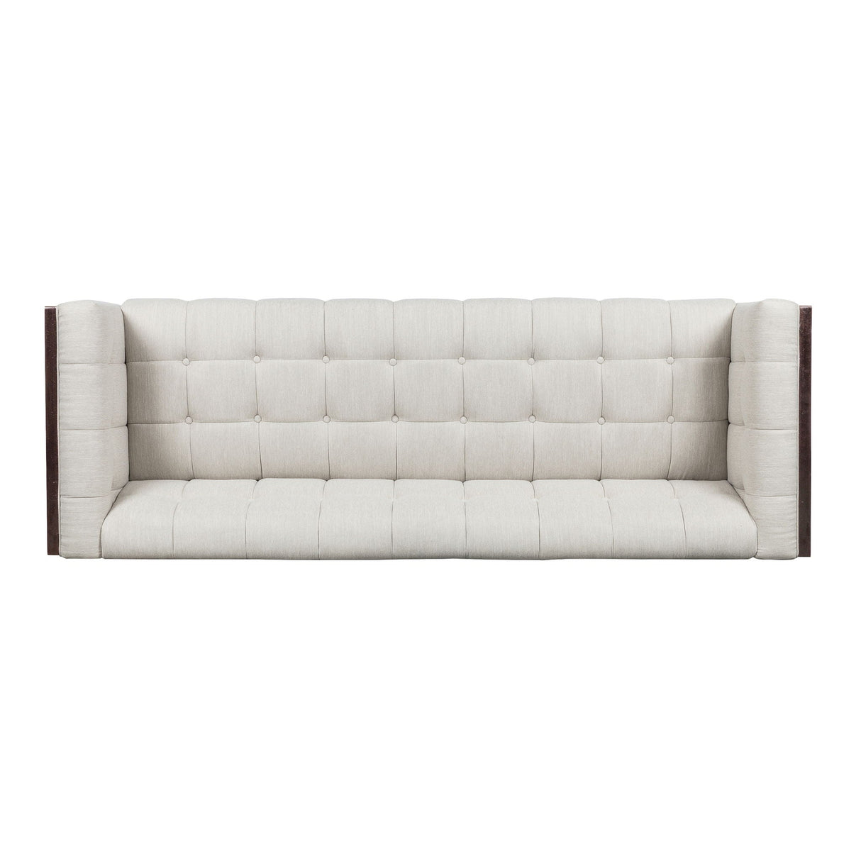 Contemporary Mid-Century Charm 3 Seater Sofa With Button Tufted Waffle Stitching