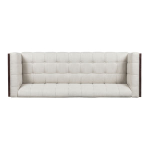 Contemporary Mid-Century Charm 3 Seater Sofa With Button Tufted Waffle Stitching