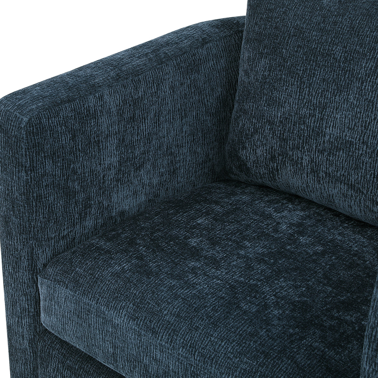 Sutton Light Grey Performance Fabric Swivel Barrel Chair