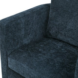 Sutton Light Grey Performance Fabric Swivel Barrel Chair