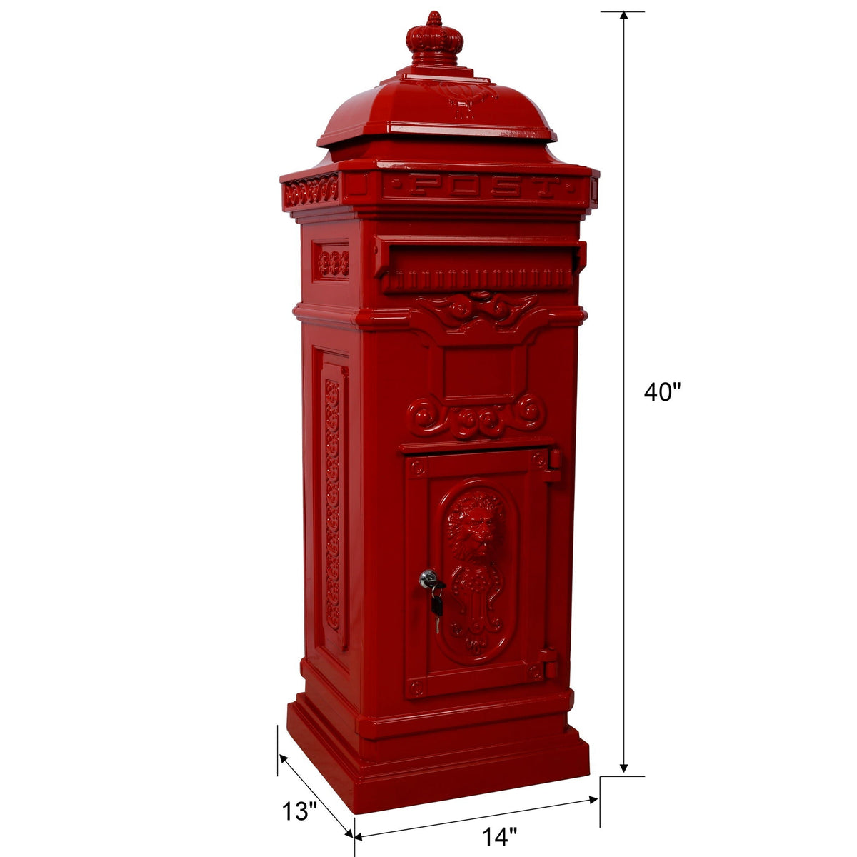 Mailboxs Residential Large-Capacity Letter Box, Rainproof Postbox Statue