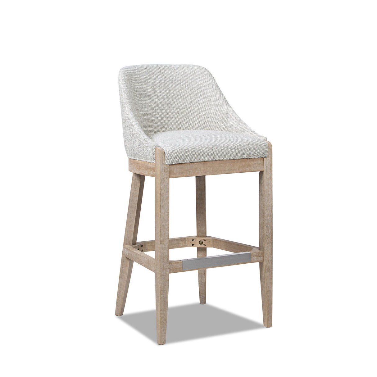 Newport 30.5' Coastal Curved Back Upholstered Barstool