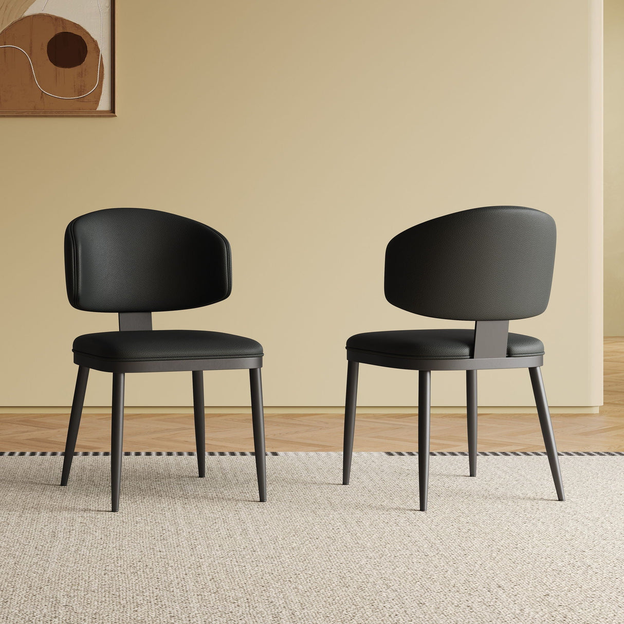 Modern Rectangular Dining Table For 6 With Chairs